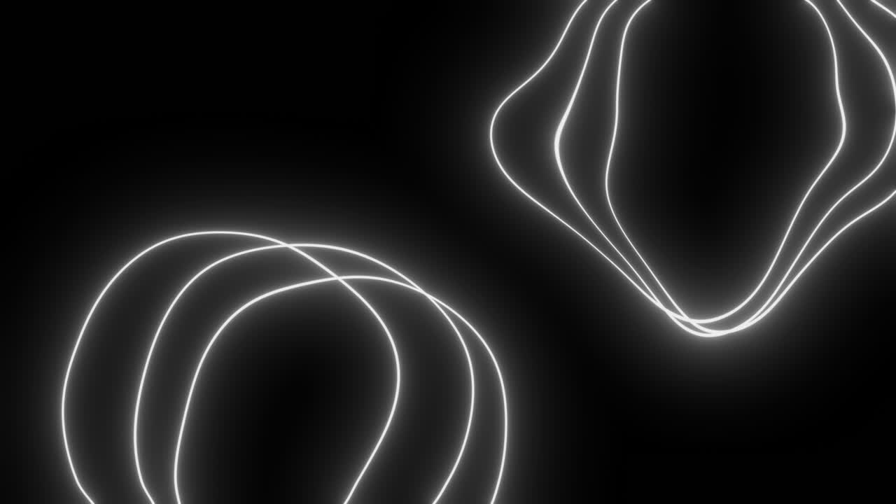 추상적인 네온 모양