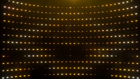 golden stage lights shining in diamond shape, spreading motion with rhythm.