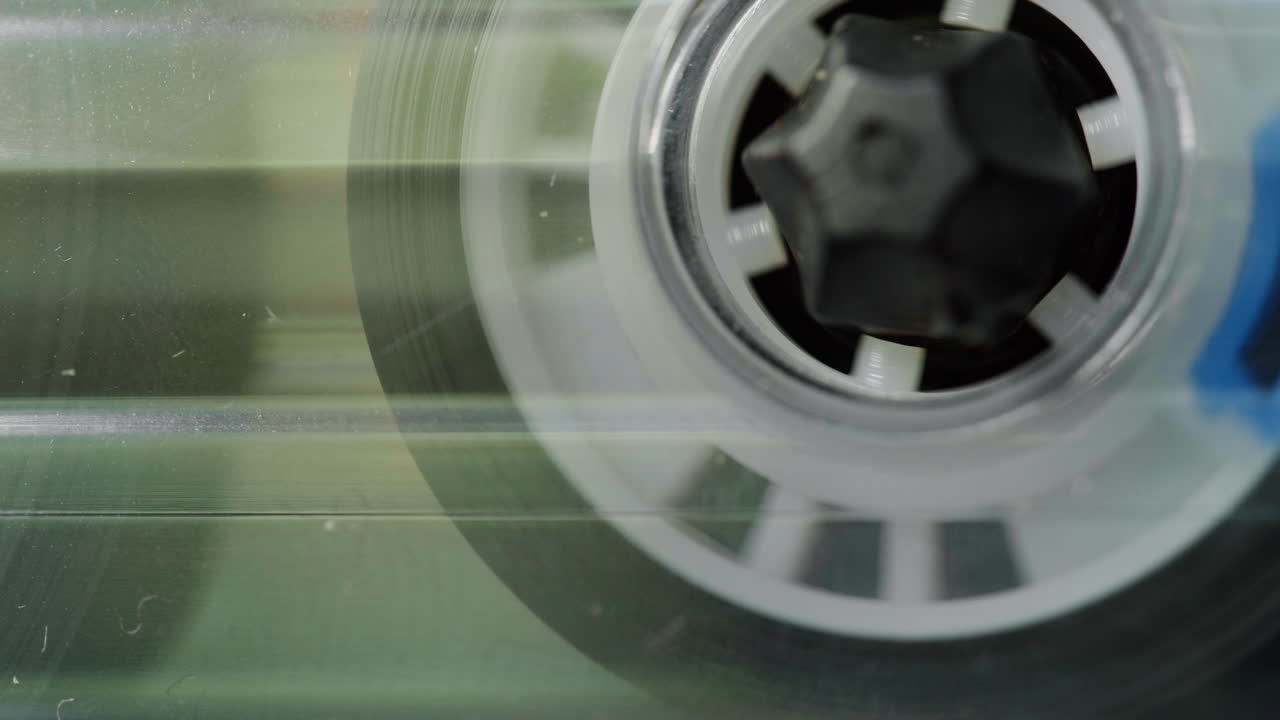 카세트 테이프의 클로즈업