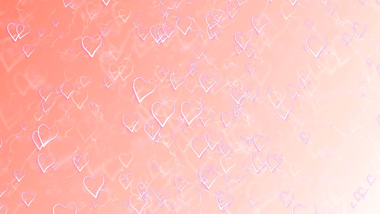 성 발렌타인 데이 인사 카드 추상적인 분홍색 배경과 심장
