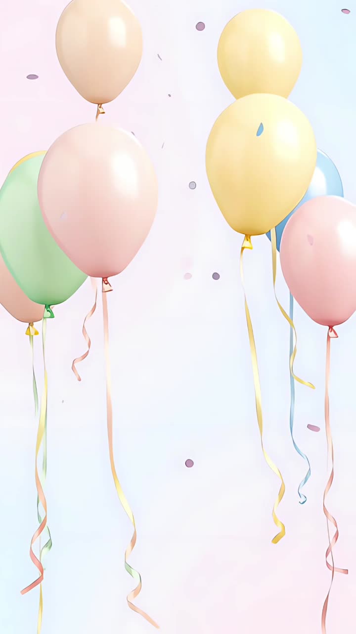 Sfondio di compleanno con palloncini