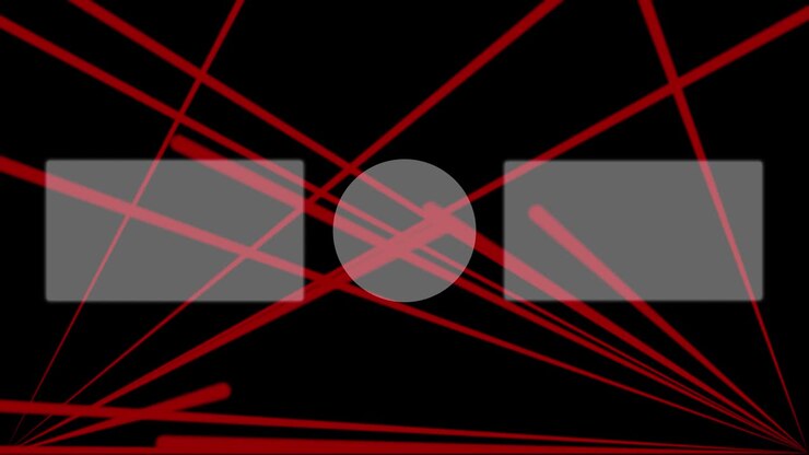 Laser stage set beam end card ending screen motion graphics