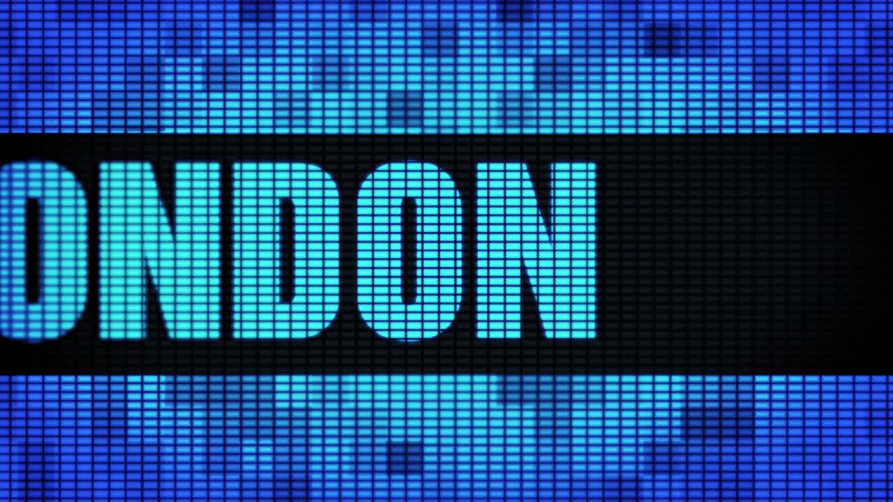 London on a Digital Display