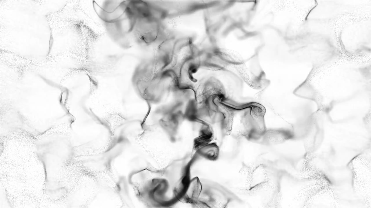 Fiumi di fumo scuro che si incontrano al centro