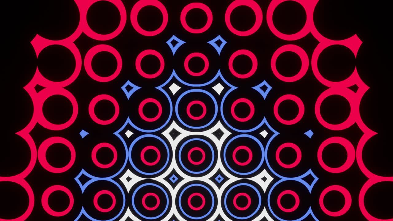 burbujas pulsantes de varios colores brillantes. bucle vj