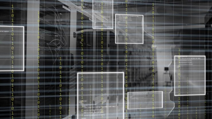 Animation of data processing over computer servers