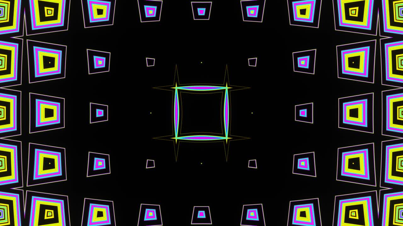 patrón de neón multicolor brillante pulsante abstracto en bucle