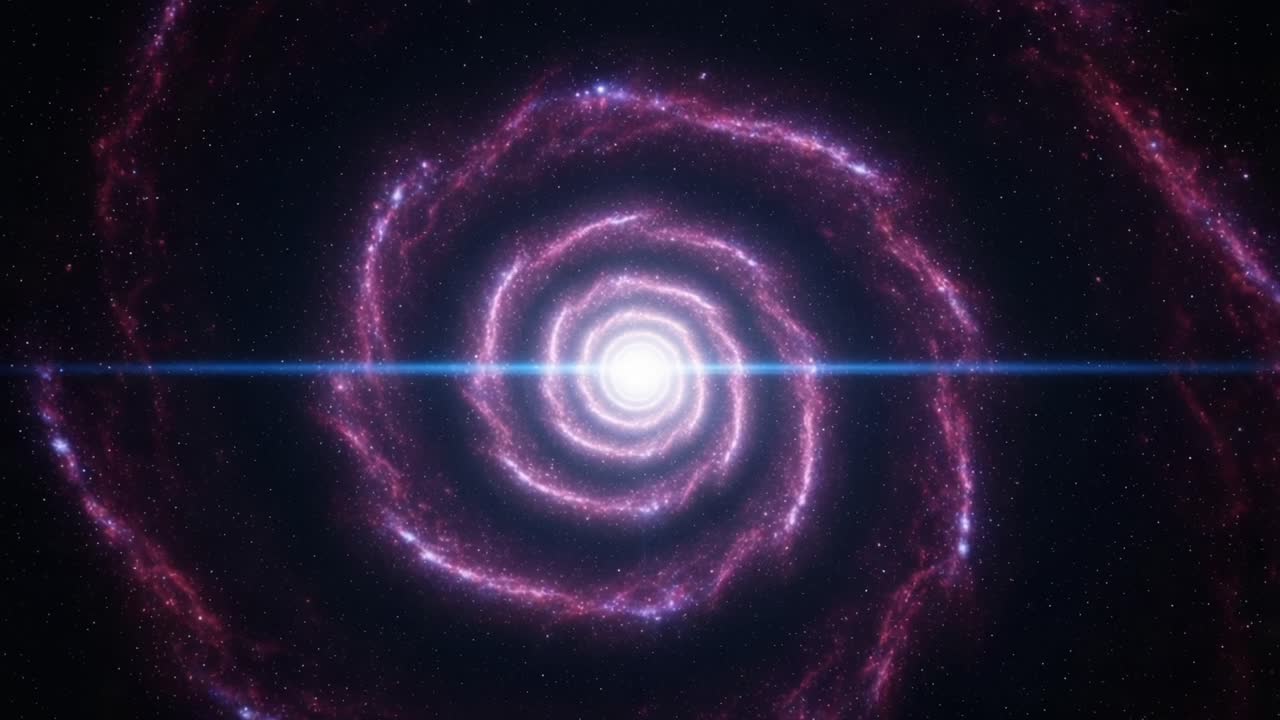 A Stunning Journey Through the Cosmos: Captivating Spiral Galaxy with Radiant Core and Vivid Colors in the Depths of Space, Magnificently Showcasing Universal Beauty