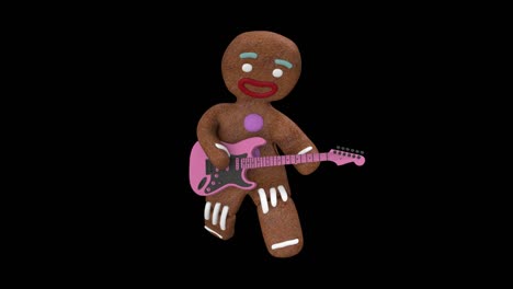 cookie tocando el bucle de la guitarra