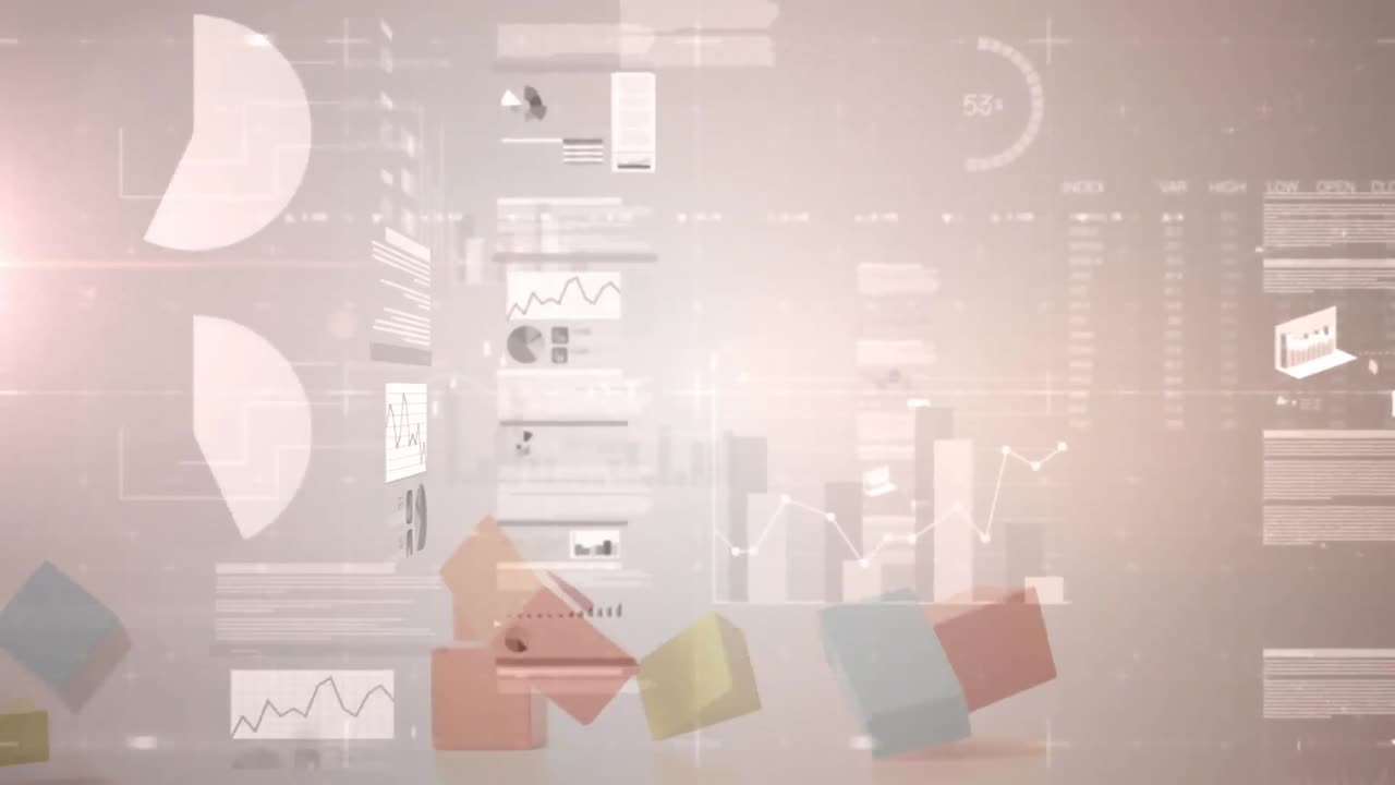 장난감 집을 통해 데이터 처리의 애니메이션