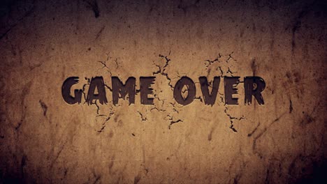 game over animations