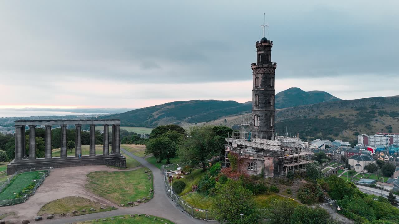 Calton Hill Monuments, Edinburgh, Scotland