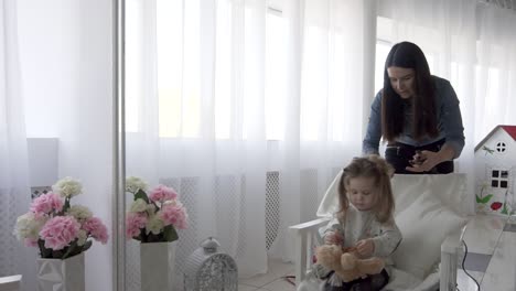 sesión de fotos de madre e hija