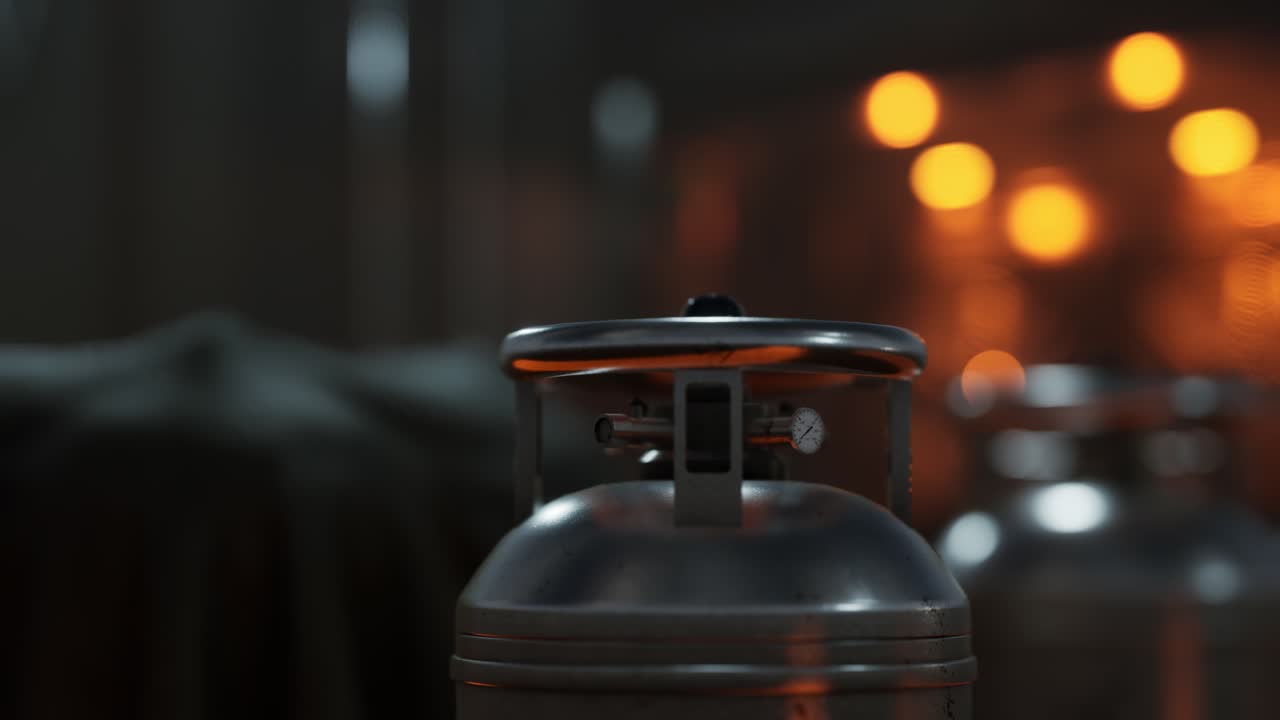 용접 장비 산소  ⁇ 크에 압력 측정기가 있는 아세 ⁇ 렌 가스 실린더