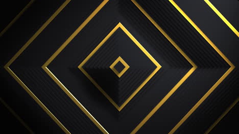 animation of gold and black diamonds waving on seamless loop