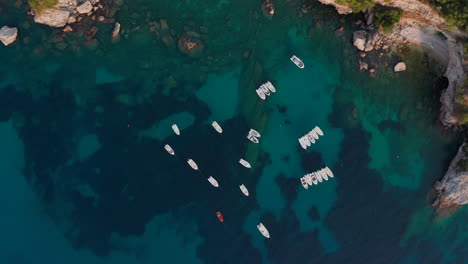 aerial footage of corfu island glyko beach in greece