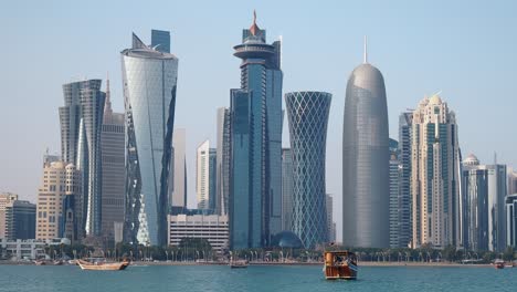 doha skyline, qatar