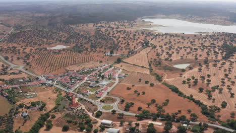 aerial views of santa susana village, alentejo, portugal 9