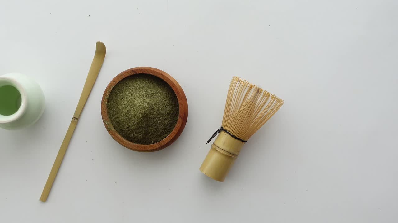 Matcha tea ceremony preparation | Premium Stock Video Footage