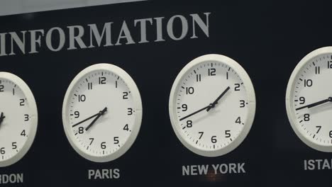 information desk airport worldwide timezone