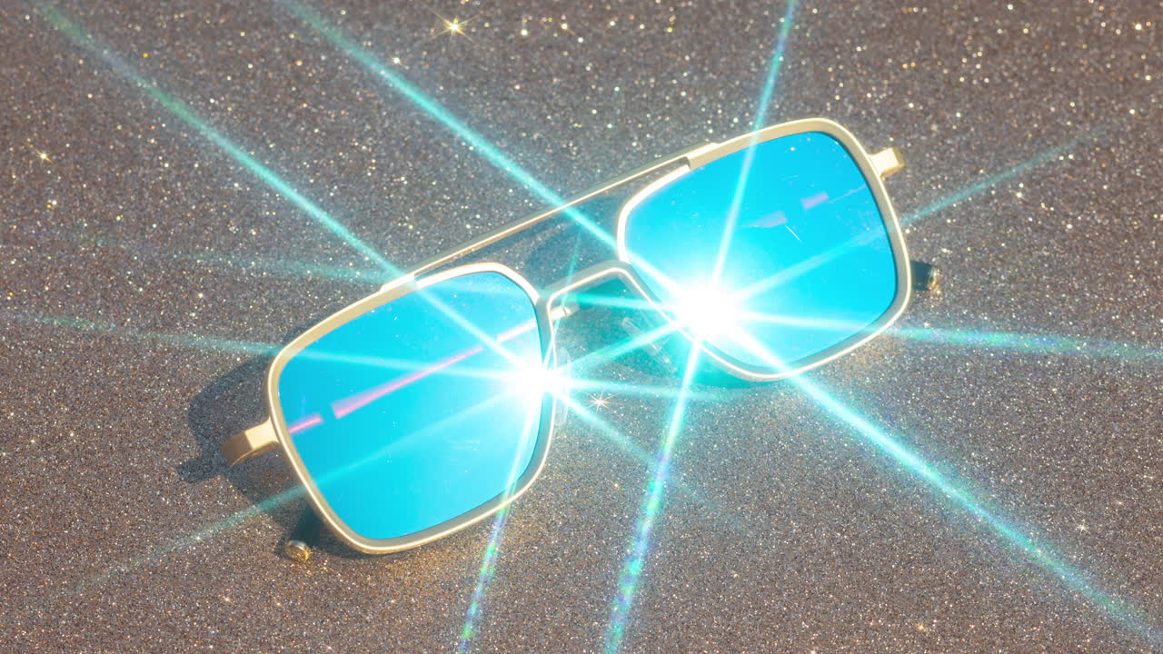 gafas de sol con espejo que reflejan las nubes