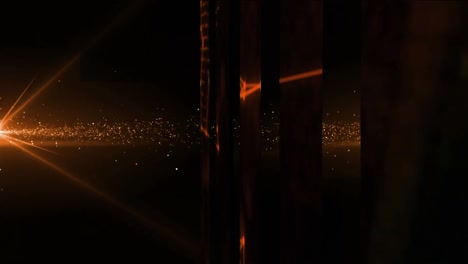 animation of light spots and shapes on black background