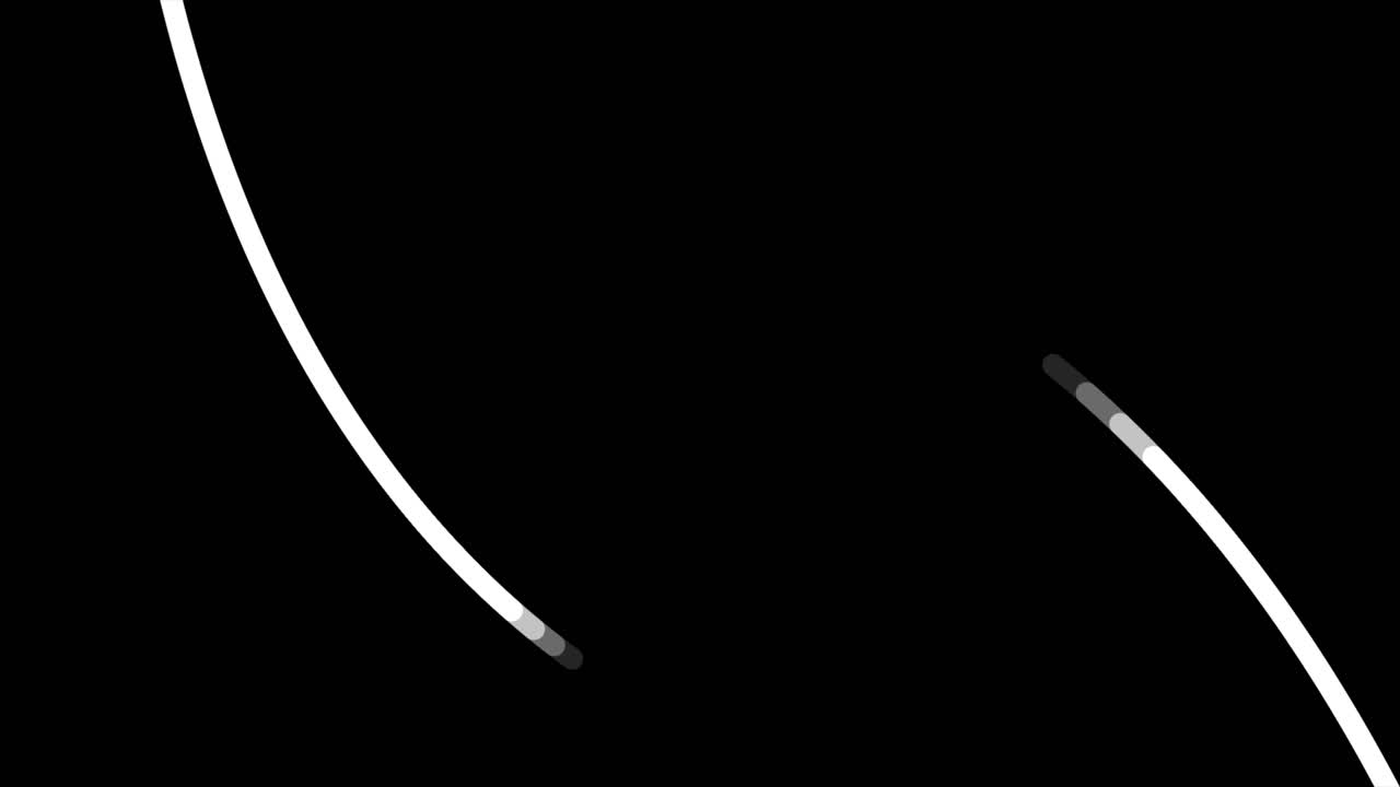 líneas blancas abstractas sobre un fondo negro