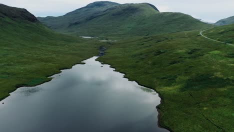 River-in-a-Valley-on-The-Isle-of-Mull,-Scotland