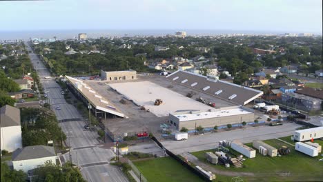 Vista-Aérea-De-Galveston,-Texas