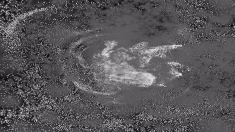 abstract gray circle and particle patterns