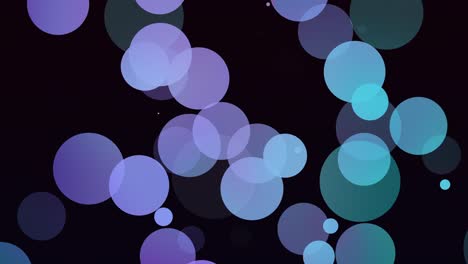 círculos animados coloridos partículas de fondo claro 4k
