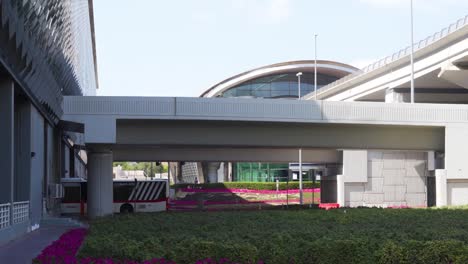 rashidiya station as seen from al rashidiya park in dubai, uae