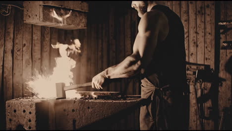 blacksmith at work