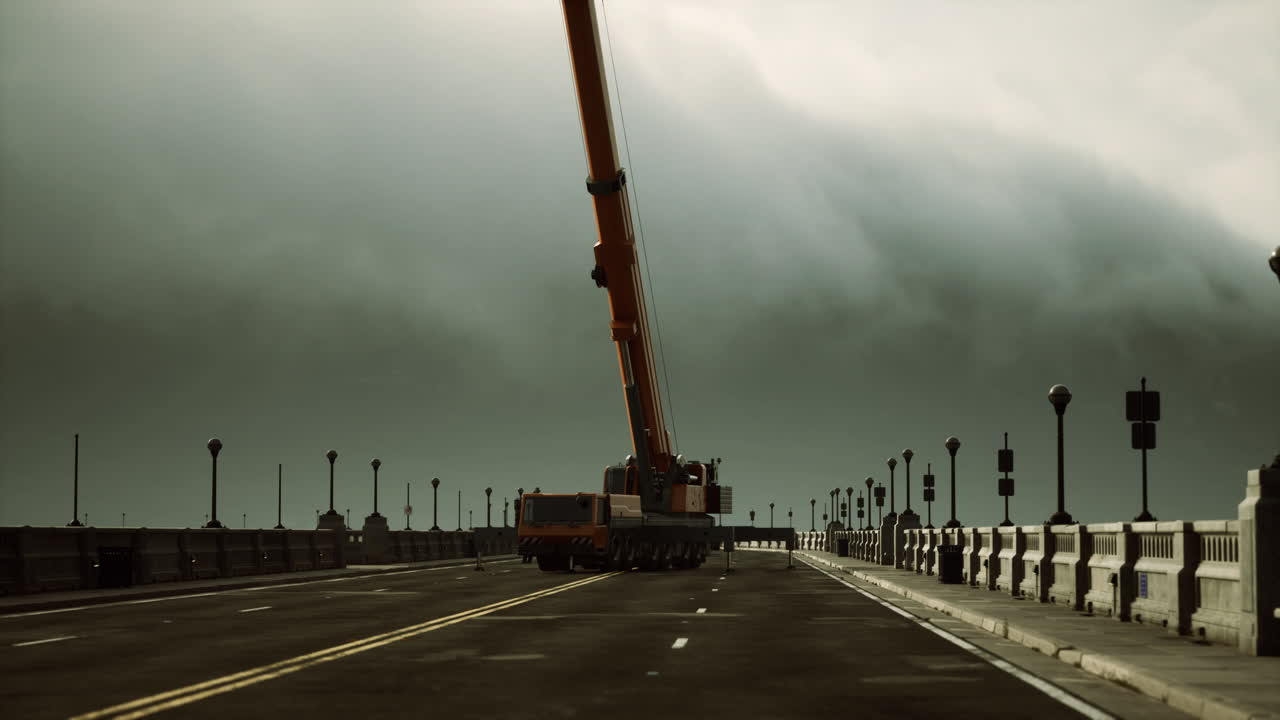 дорожный мост в стадии строительства