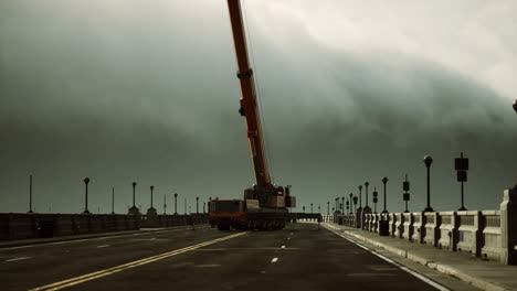 puente de carretera en construcción