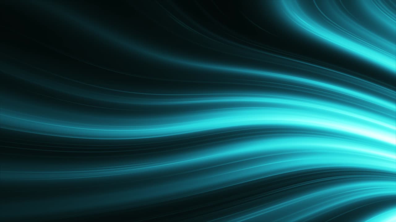 Trendy minimalist black and cyan waves