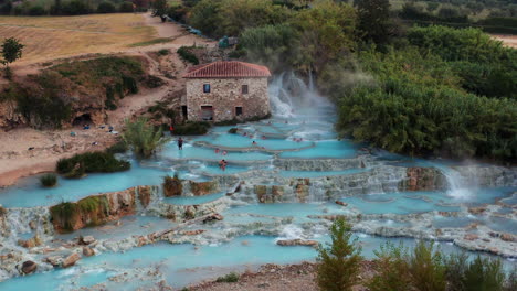 saturnia hot springs, tuscany italy