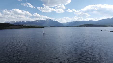 serene landscape of lake dillon, colorado usa