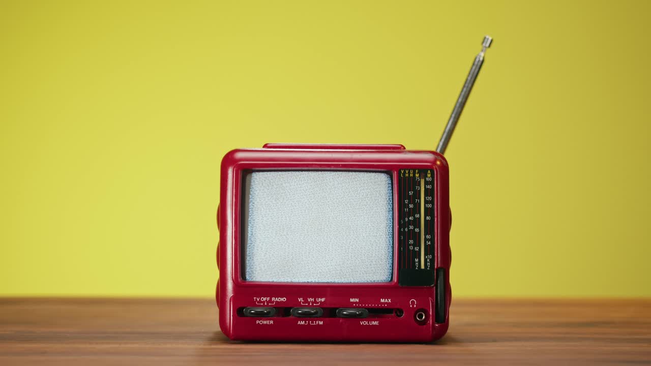 Vintage Red Television