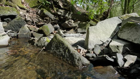 River-flowing-over-moss-stones