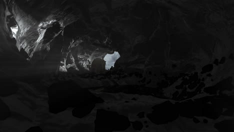 dark cave interior