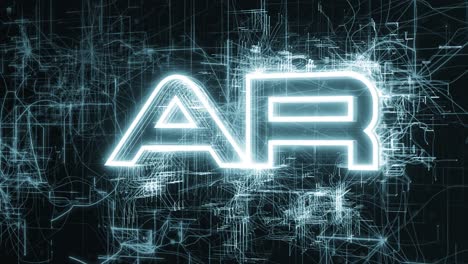ar: augmented reality technology concept