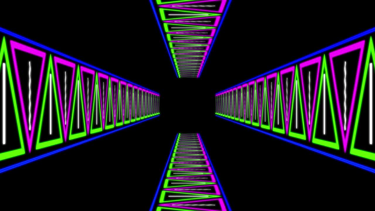 Cyber tunnel progress animation motion graphics