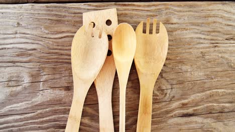 Close-up-of-wooden-spoons