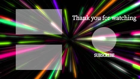 ray warp end card ending screen motion graphics