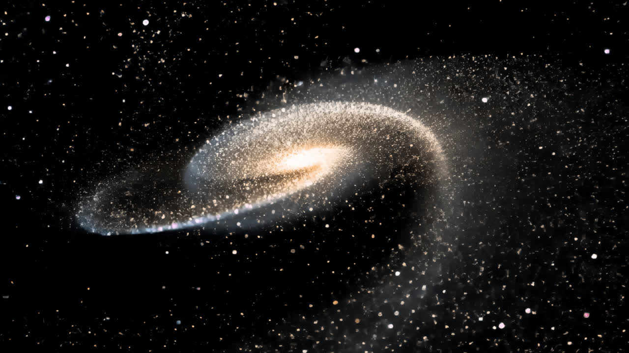 Space galaxy animated overlay, transparent 4K video, alpha channel, ProRes 4444