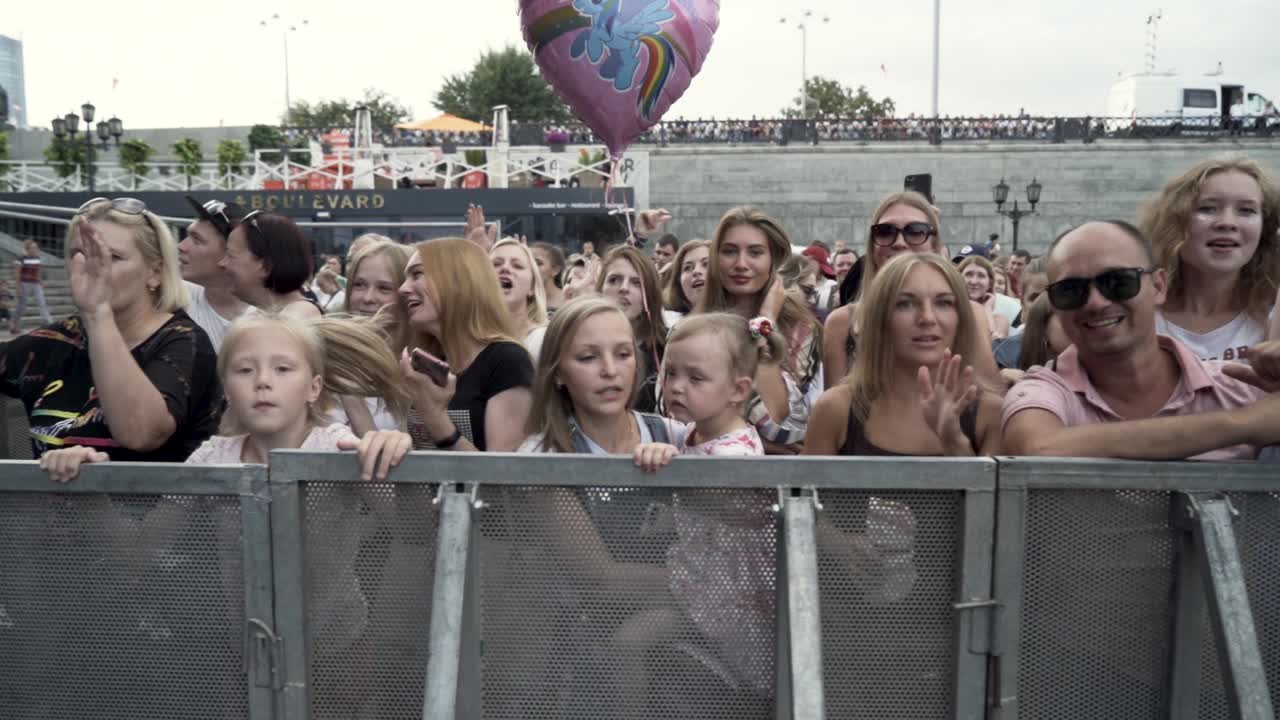 Crowd at a Summer Outdoor Concert or Festival