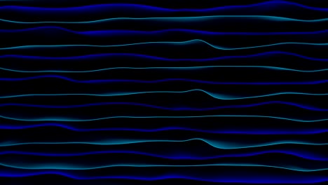 animación temática de tecnología abstracta con ondas onduladas.