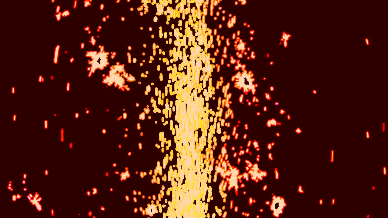 슬로모션으로 새해 전날 불꽃놀이, 비디오 효과, 행운, 새해 전 날 축제와 함께 반이는