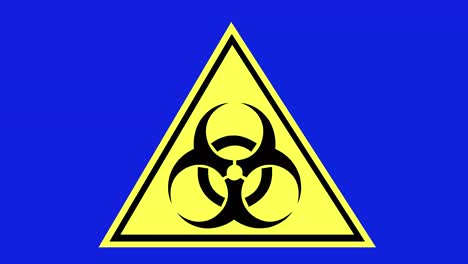 loop animation of the biohazard symbol